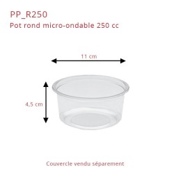 miniature Pot Rond Micro-Ondable