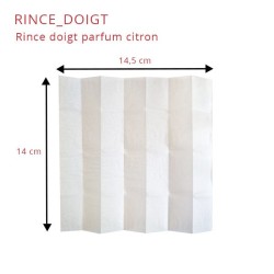 Rince-doigts citron jetables 14,5x4cm - par 1280 - RETIF