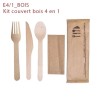 Kit Couverts 4 en 1 bois