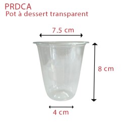 miniature Pot à dessert transparent