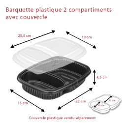 miniature Barquette 2 compartiments Cookipack