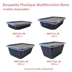 miniature Barquette Plastique Multifonction Noire