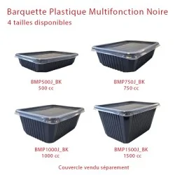 miniature Barquette Plastique Multifonction Noire