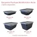 Barquette Plastique Multifonction Noire tailles