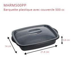 miniature Barquette plastique Marmipack + couvercle