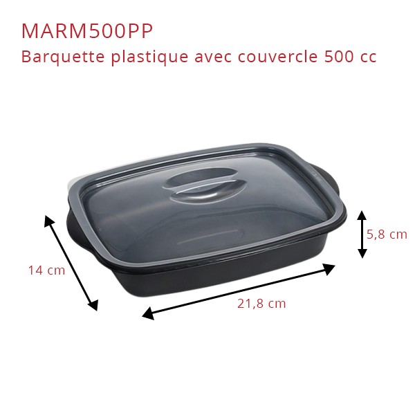 Barquette plastique Marmipack + couvercle