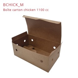 miniature Boite carton kraft chicken