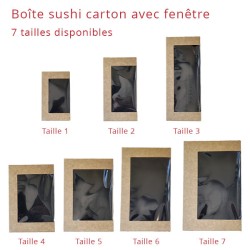 miniature Barquette Sushi Carton