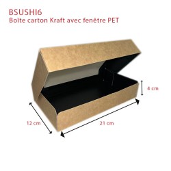 miniature Barquette Sushi Carton