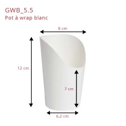 miniature Pot à Wrap Blanc