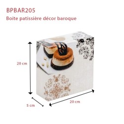 miniature Boite Patissière décor Baroque