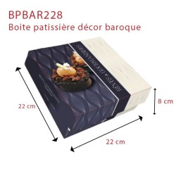 miniature Boite Patissière décor Baroque