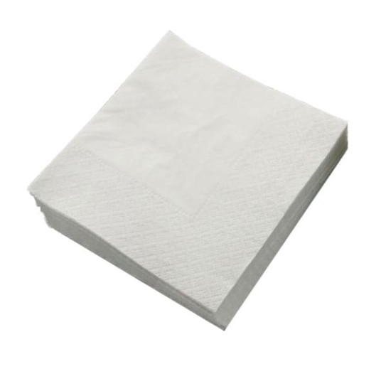 serviette papier blanc