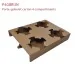 Porte gobelet 4 compartiments kraft brun P4GBRUN