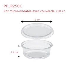 miniature Pot Rond Micro-Ondable