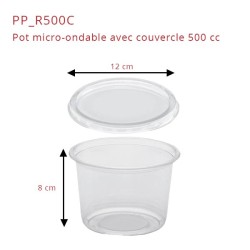 miniature Pot Rond Micro-Ondable