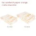 Sac Sandwich Papier Orange (2 tailles)