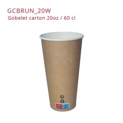 miniature Gobelet Carton Brun