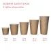 Gobelet carton brun tailles