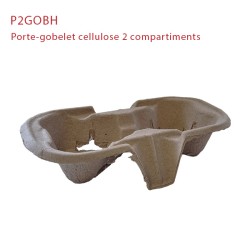 miniature Porte-gobelet cellulose 2 et 4 compartiments