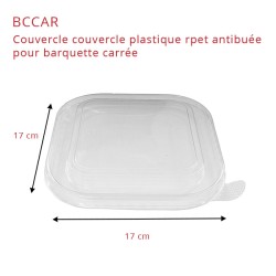 miniature Barquette alimentaire carton carrée kraft et noir