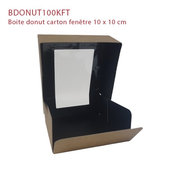 Boite carton fenêtre kraft