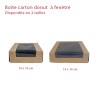 Boite carton fenêtre kraft