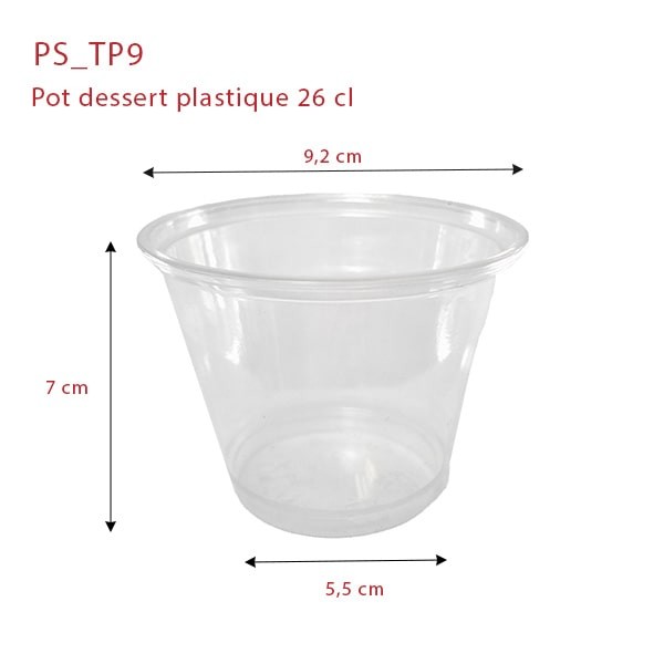 zoom Pot Dessert Plastique TP9