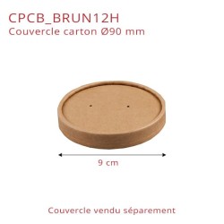 miniature Pot à Soupe Carton Kraft Brun