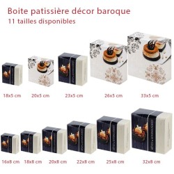 miniature Boite Patissière décor Baroque