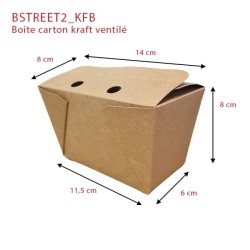 miniature Boite carton Kraft Ventilée