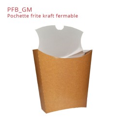 miniature Pochette frites rabattable Kraft