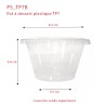 Pot à Dessert Plastique Cristal TP7