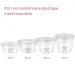 Pot rond plastique alimentaire tailles