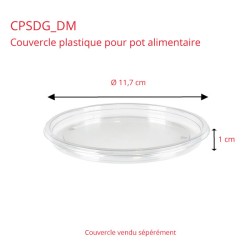 miniature Pot Rond Plastique Alimentaire