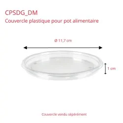 miniature Pot Rond Plastique Alimentaire