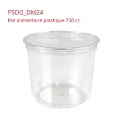 miniature Pot Rond Plastique Alimentaire