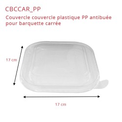 miniature Barquette alimentaire carton carrée kraft et noir