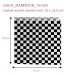 Sachet papier ouvert damier noir dimensions