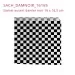 Sachet papier ouvert damier noir SACH_DAMNOIR_16165