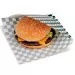 Sachet papier ouvert damier noir