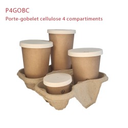 miniature Porte-gobelet cellulose 2 et 4 compartiments