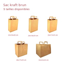 miniature Sac Kraft Papier Brun Cabas