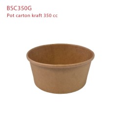 miniature Pot kraft brun