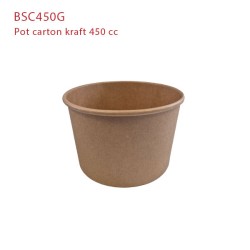 miniature Pot kraft brun