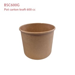 miniature Pot kraft brun