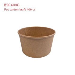 miniature Pot kraft brun