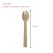 cuillère fourchette en bambou 2-en-1 17 cm