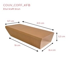 miniature Coffret Carton Kraft Brun