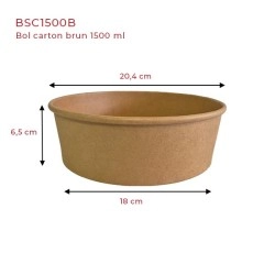 miniature Bol carton rond 204mm